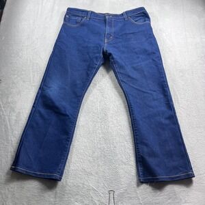 Levis 517 Bootcut Jeans Mens 36x29 Dark Wash Blue Denim WaterLess